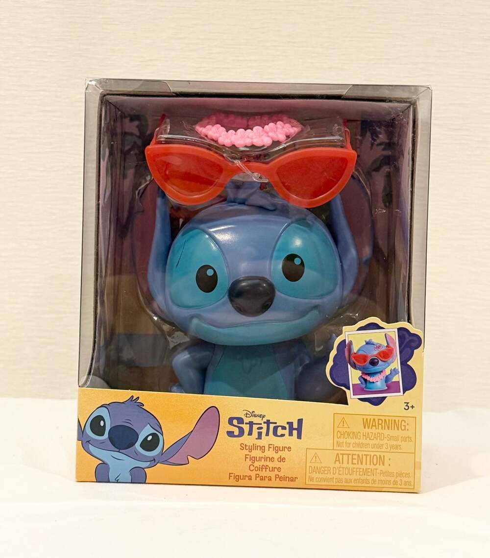 Just Play Disney Stitch Styling Figure with Sunglasses and Lei Accessories